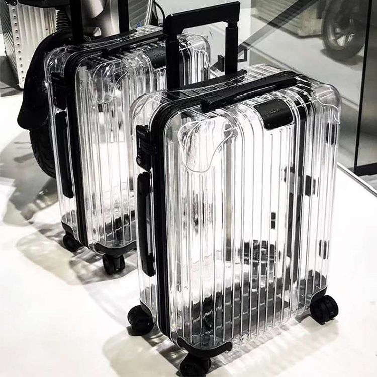 transparent trolley bag