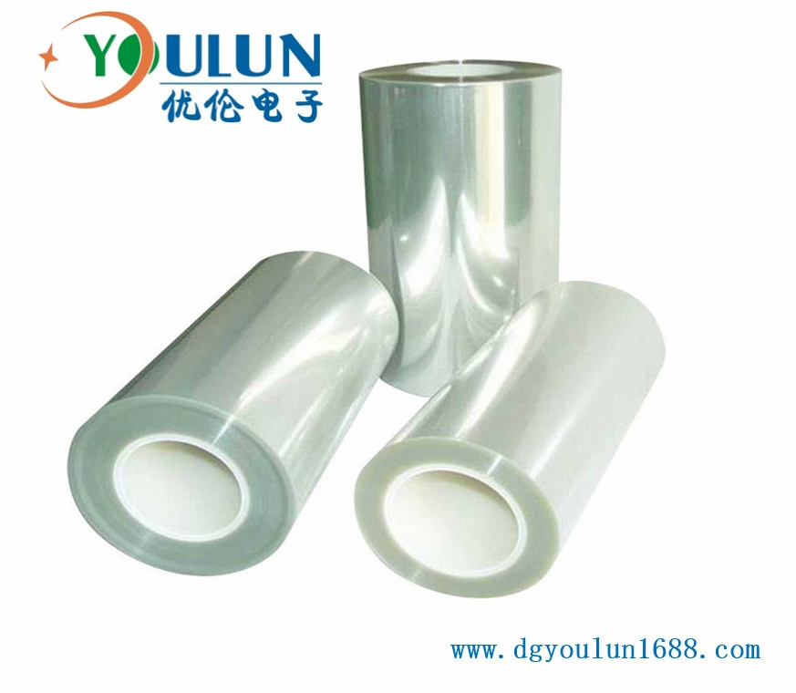 Поставка 0,05 мм, прозрачная ПЭТ-фториновая пленка, односторонняя взлетно-съемная пленка с фтористой покрытием, производитель легкой пилинг-фтористой пластиковой пленки