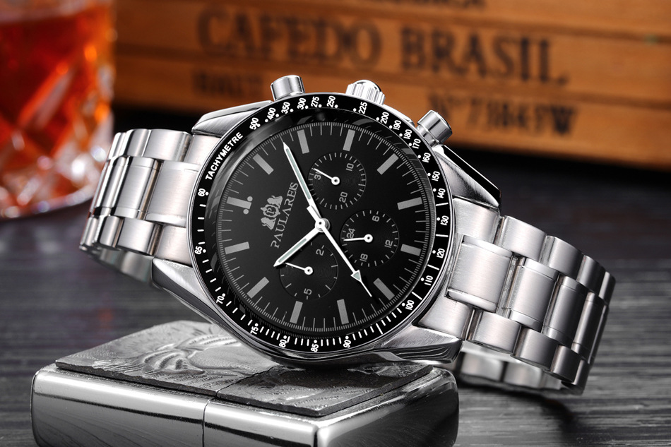 Fully Automatic Mechanical Multi-Function Strong Luminous Steel Strap Men's Watch AUTOMATIC WATCH_voghion.com