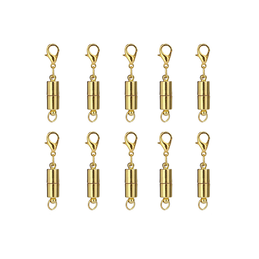 Oro imán cilíndrico hebilla redonda esférica magnética hebilla pulsera cabeza langosta hebilla DIY joyería hebilla magnética joyería del oído image 8