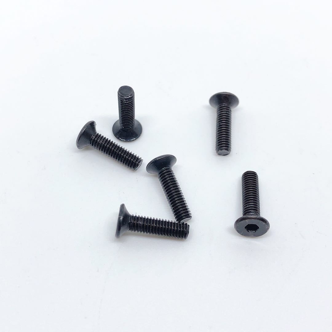 M2*3沉头内六角螺丝10.9级黑色沉杯平杯平头螺丝DIN7991沉头螺丝