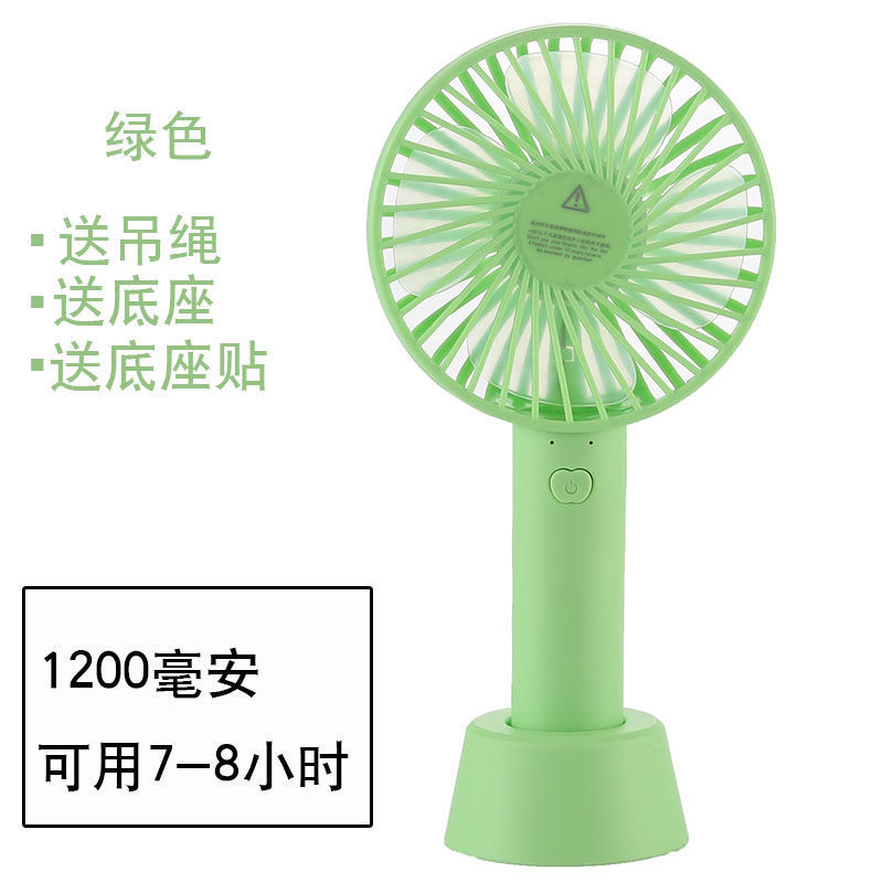 goods in stock portable battery usb hold Fan Take it with you charge Mini electric fan Mute to work in an office dormitory