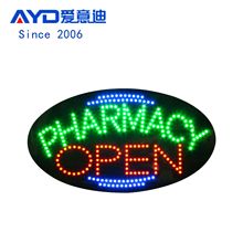 LEDVWșR LED PHARMACY OPEN SIGN 27x15inch