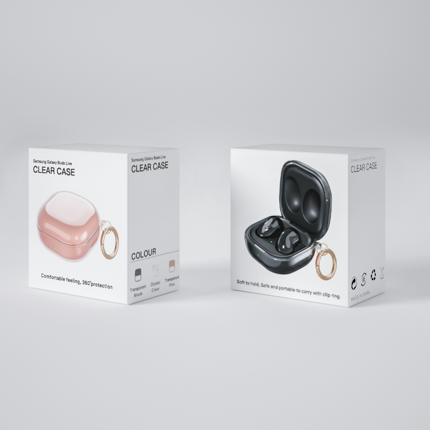 case for包装适用三星SAMSUNG Galaxy Buds Live耳机壳实色保护套