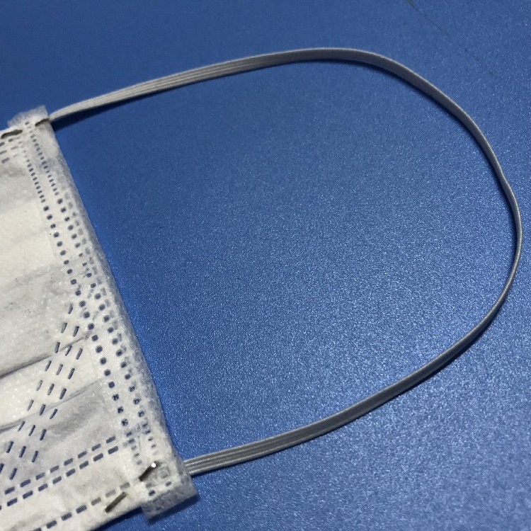 松紧带 弹力耳带3MM 扁形口罩耳带绳