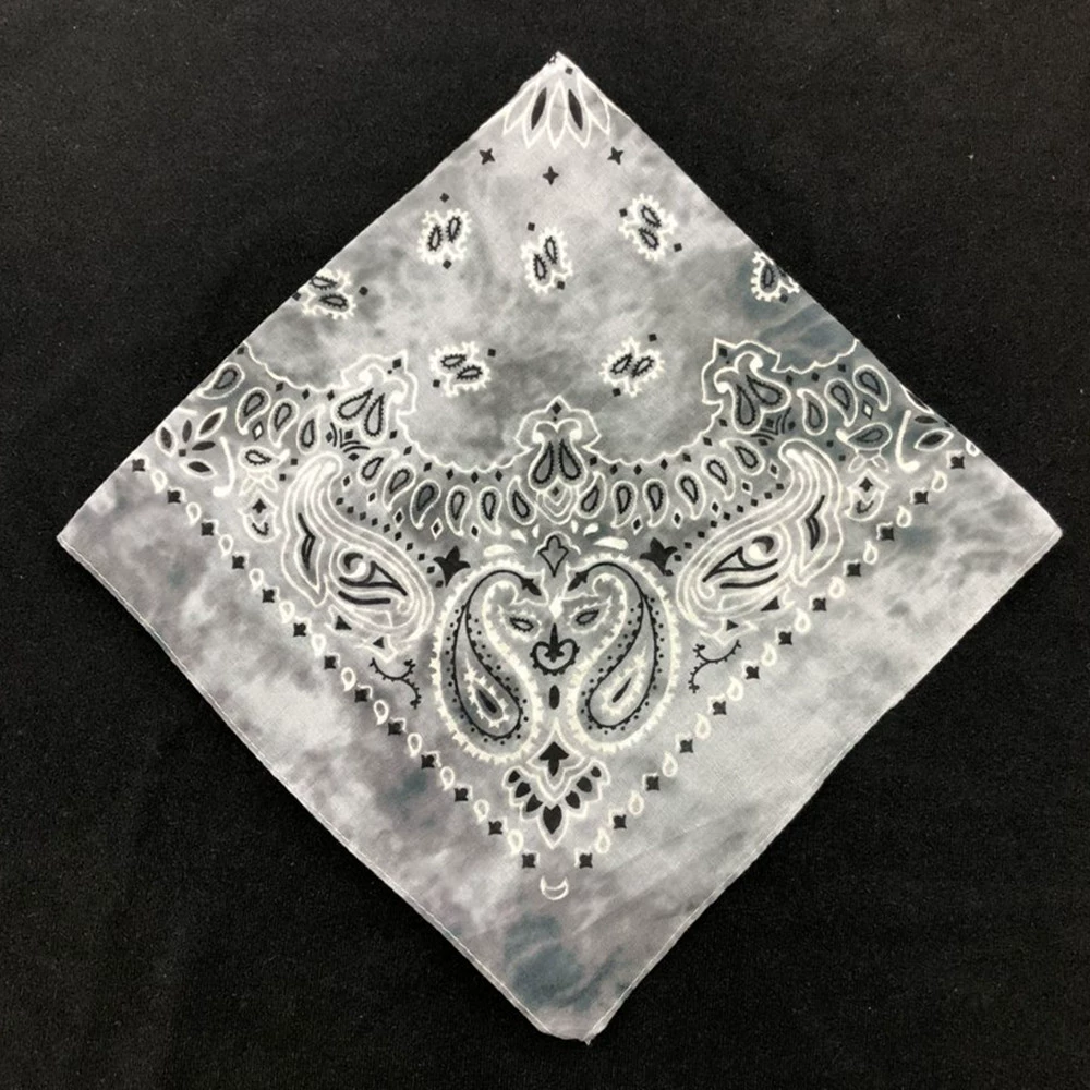 Headscarf, polyester 55 cm, paisley vortex print, one size (multi-color)