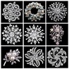 Metal fashionable brooch for bride suitable for photo sessions, European style, simple and elegant design, wholesale