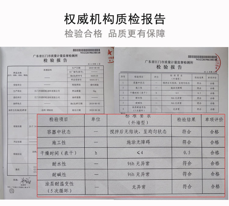 检验报告-质感涂料