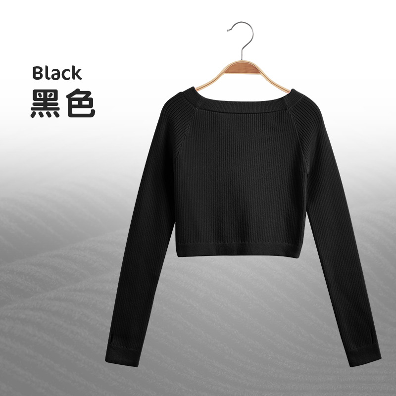 Ropa de baile para niños suéter otoño bebé niñas suéter ropa de invierno con cuello en V niñas suéter cálido ropa de práctica top image 18