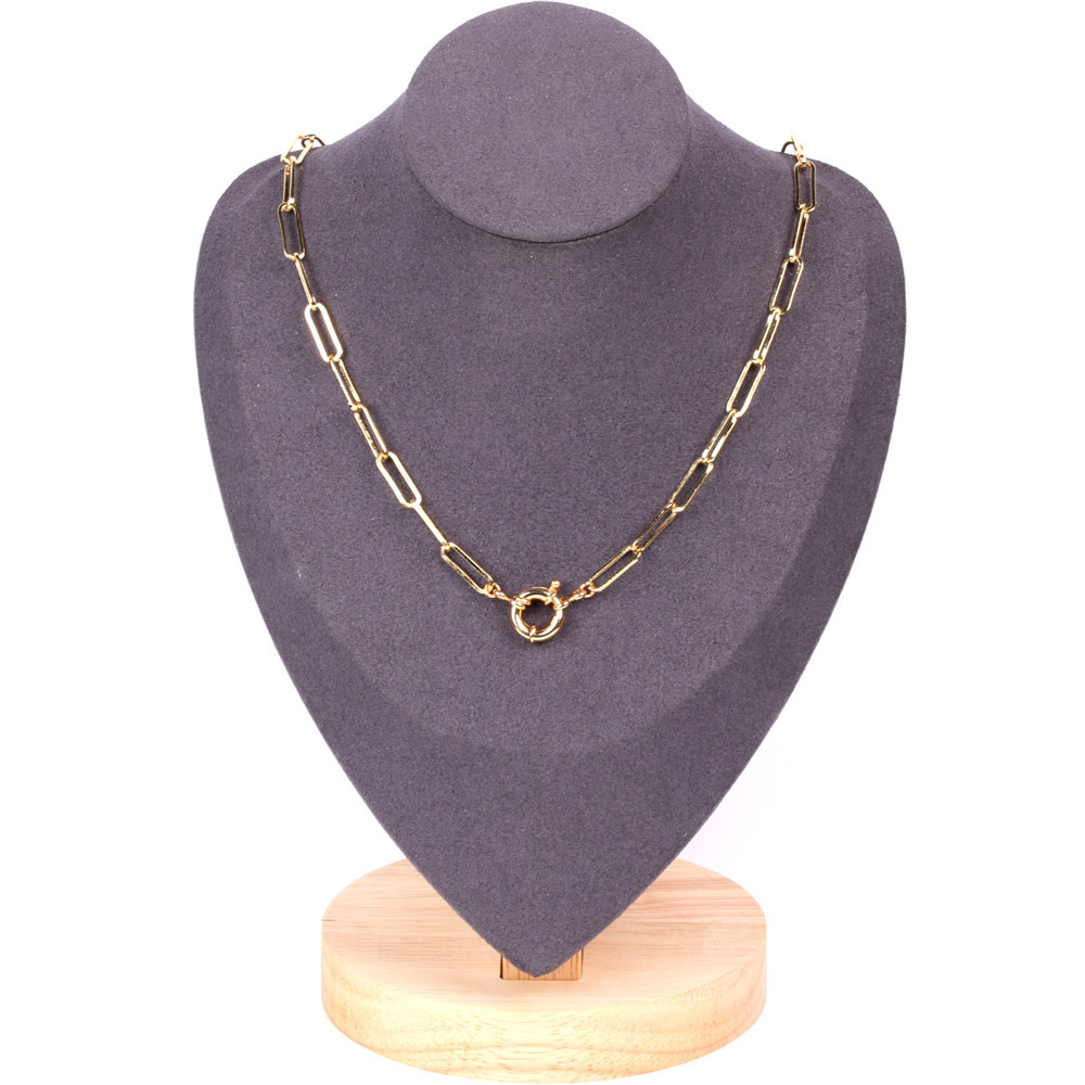 Copper Fashion Geometric Plating Necklace display picture 2
