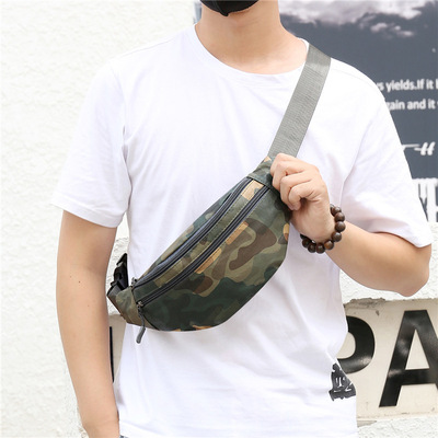 2020 The new ultra-thin PU Waist pack man Belly mobile phone Waist pack multi-function outdoors motion run Waist pack