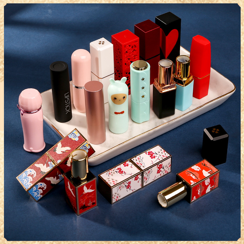DIY Homemade Lipstick Tube Empty Tube Handmade 12.1mm Lipstick Mold Collection 3d Magnetic Buckle Square Empty Shell Collection