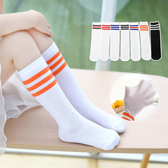 兒童長筒襪夏季薄款女童過膝純棉網眼中筒襪學生寶寶高筒足球襪子