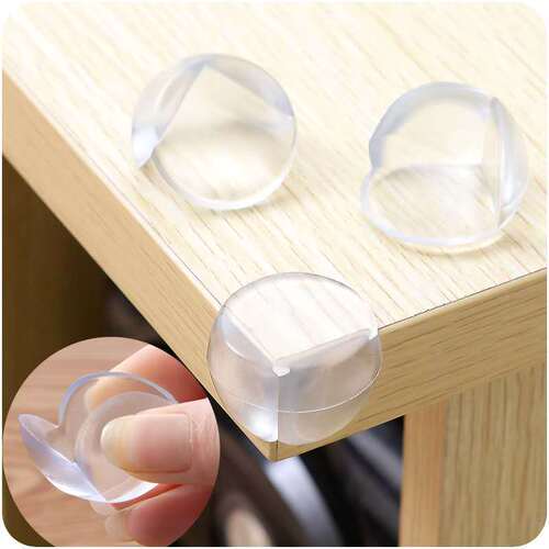 Factory direct supply of transparent desktop stool corner anti-collision corner baby protective supplies children's thickened table corner protective corner wholesale