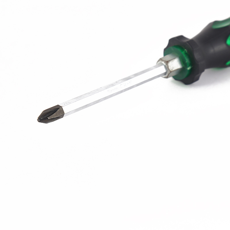 Tocando destornillador de cristal desmontable reemplazo Cruz destornillador manual verde negro piercing destornillador