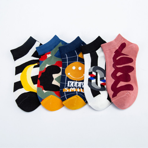 Spring and Summer New Arrival Boat Socks Cross-border Fashion Trend Socks Multicolor Socks Casual Trendy Men and Women Socks
