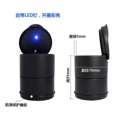 Lighted Car Cigarette Ashtray, Wall-Mounted Creative Personalized Cigarette Holder with Lid, Multi-functional Car Cigarette Ashtray with Lid for Men