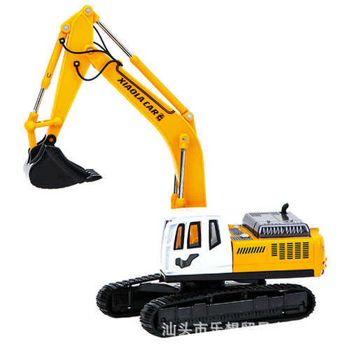 Child boy alloy spring-back car toy excavator forklift engineering series aircraft model toy