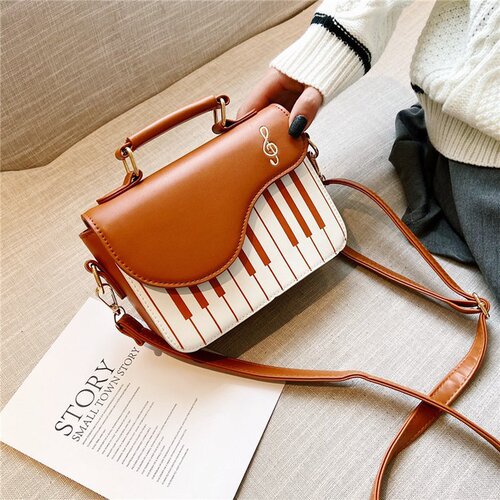 bags women 2020 piano women's bag fashionable Korean style single shoulder crossbody piano key small square bag foreign trade women's bag