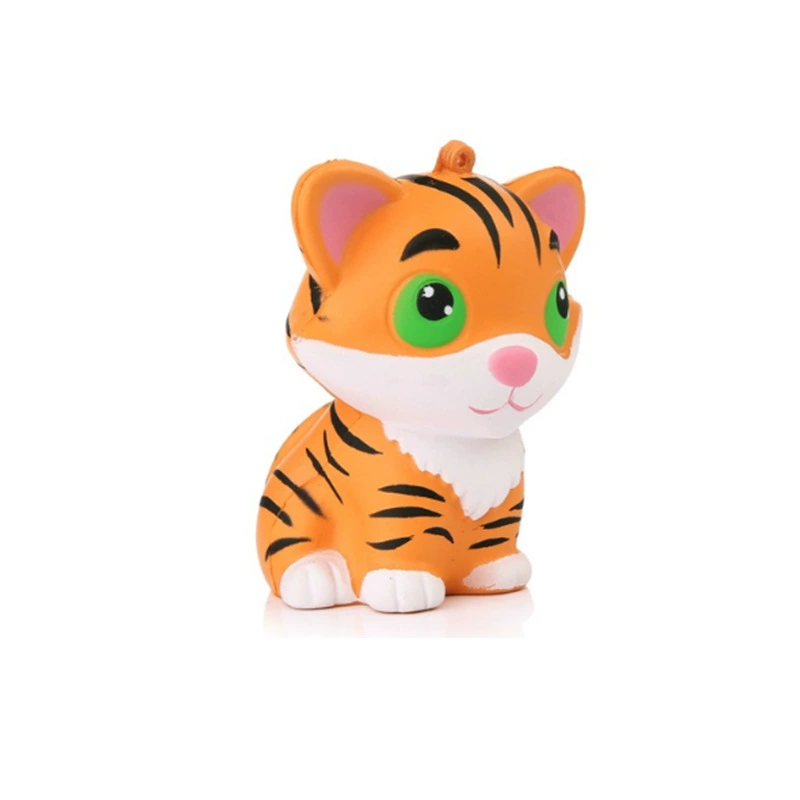 Polyurethane toy, cartoon squish, custom-made, tiger