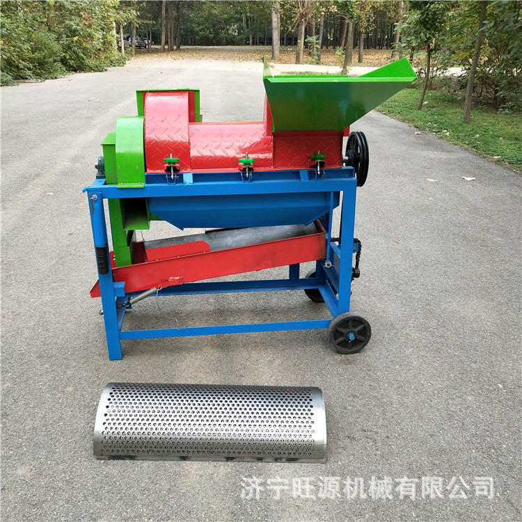玉米撕皮筛选一体脱粒机 多功能高粱谷子脱粒机 家用电小型脱粒机