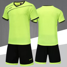 批发光板儿童足球服套装男成人队服夏短袖训练服印制比赛足球球衣