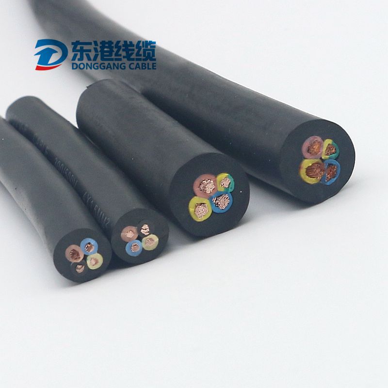 厂家供应氯丁橡胶橡套电缆 多芯线 YC YZ H07RN-F H05RN-F 电缆