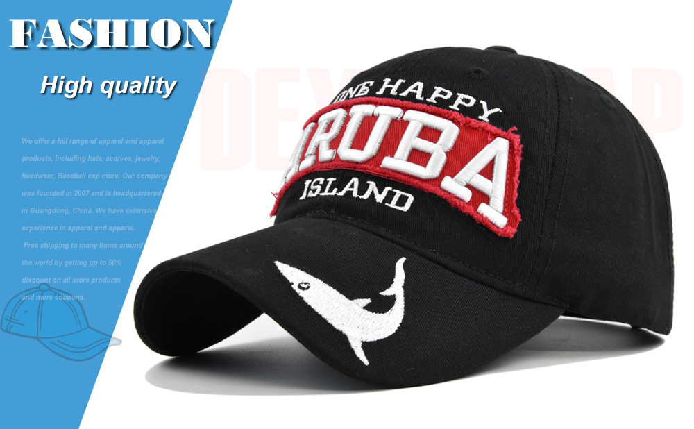 Baseball Cap For Men Embroidered Shark Letter Duckbill Sun Hat_voghion.com