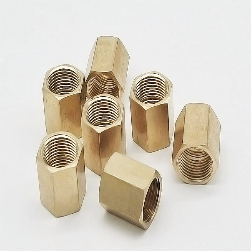 Внутренний провод прямая медная гайка Шестигранная труба древняя внутренняя резьба прямой внутренний провод медный соединитель водопроводной трубы