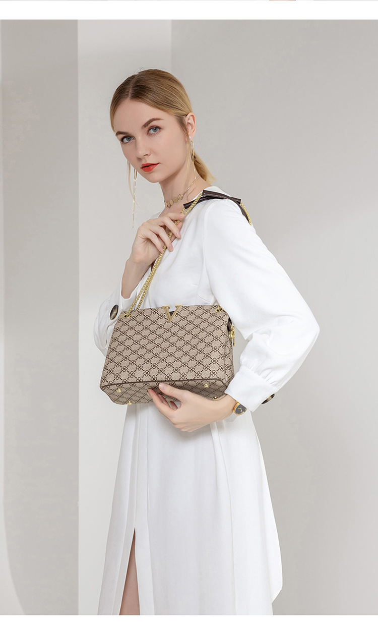 2023 Spring/summer New Fashion Easy to Wear Print Underarm Bag Fashion Flu One Shoulder Crossbody Bag Chain Handbag for Women_voghion.com