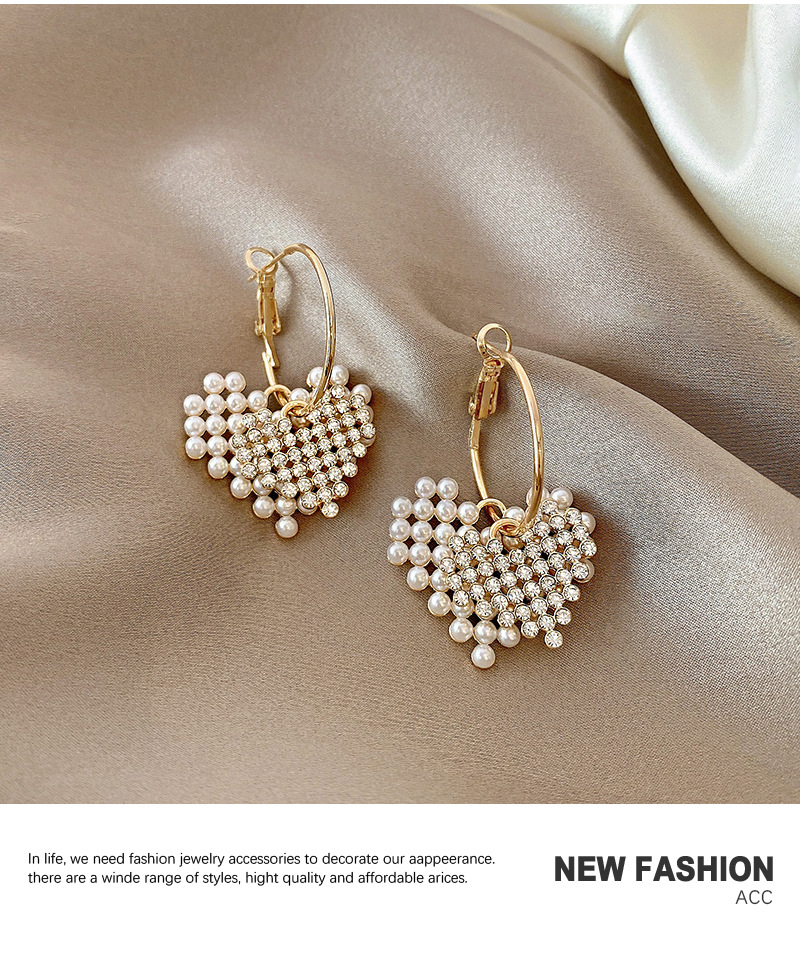 S925 Silver Needle Pearl Earrings Baroque Retro Personalized Earrings Temperament Alloy Earring display picture 7