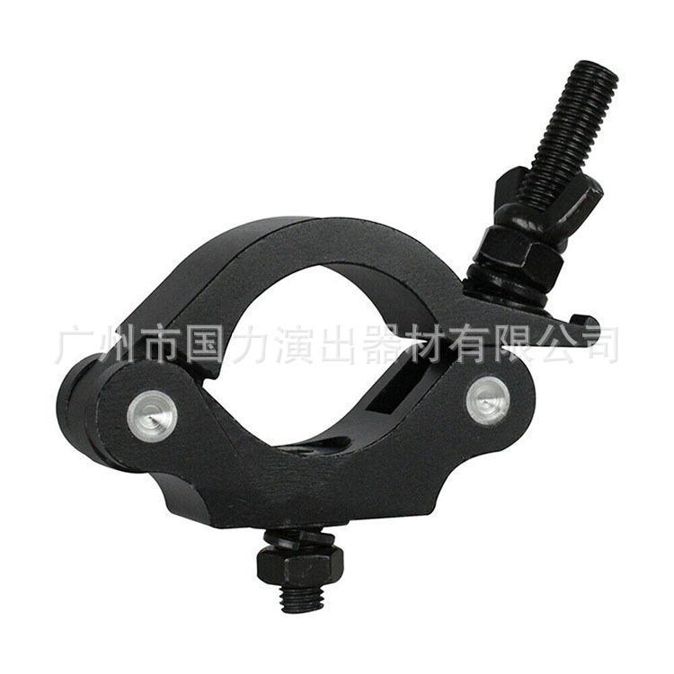 舞台单环扣 加厚灯钩 挂钩卡箍 30和50宽单环扣 可固定90度管扣