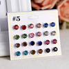 Fashionable earrings from pearl, set, European style, 12 pair, wholesale