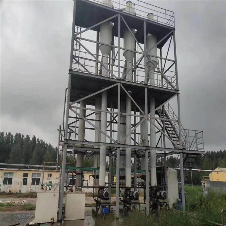 在位出售二手4.5吨废水强制循环蒸发器 三效蒸发器 钛材 316L