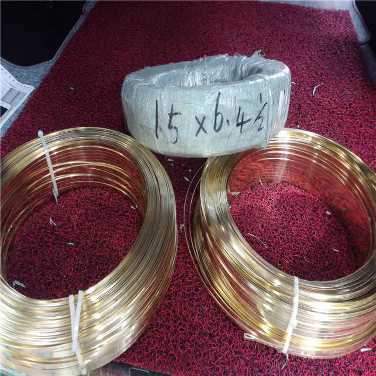 定制黄铜扁线 6.3*1.5mm铜扁线 各类铜材厂家直销