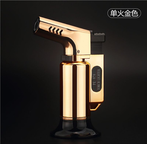 Factory direct sales three direct flush large welding gun spray gun barbecue kitchen lighter camping outdoor cigar lighting moxibustion