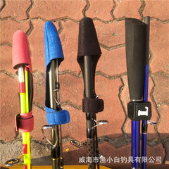 Spinning rod boat fishing rod fish rod protective cover, rod cap set, binding rod strap Velcro, binding rod strap, rod binding strap
