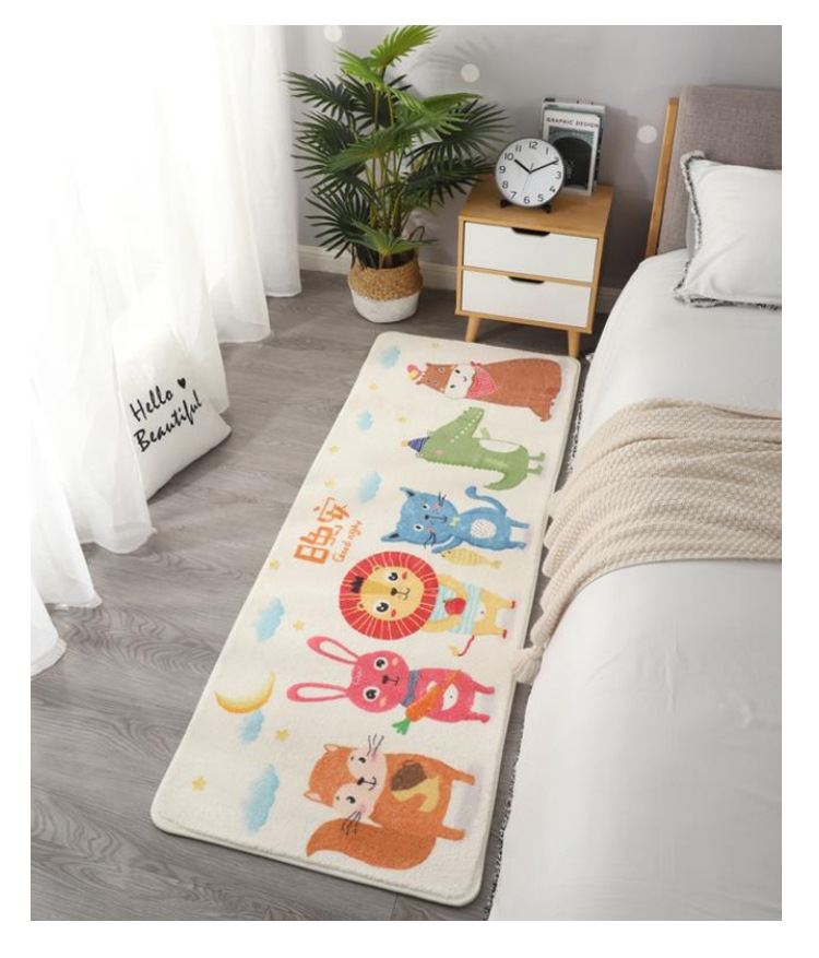 卡通地毯,仿羊绒地毯,居家地毯,床边毯,飘窗垫,地毯定制