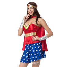 游戲制服 亞馬遜新款COSPLAY性感女超人 舞台角色扮演情趣內衣