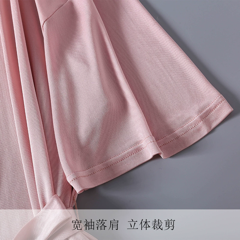 Silk pijama, thin sexy comfortable bathrobe, V-neckline