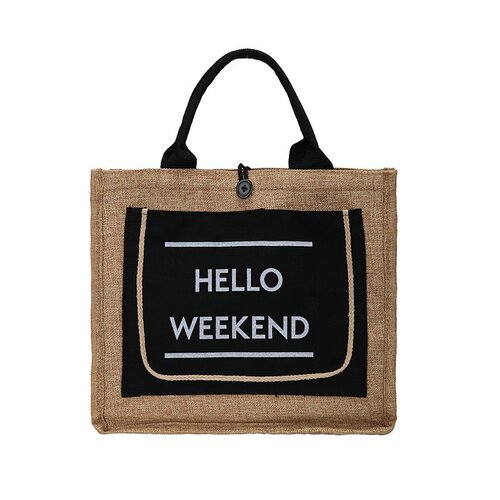 Cross-border bags for women  new Korean style cotton and linen handbags woven women's bags linen retro handbags