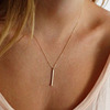 Fashionable metal golden necklace, European style, simple and elegant design, gold and silver, wholesale