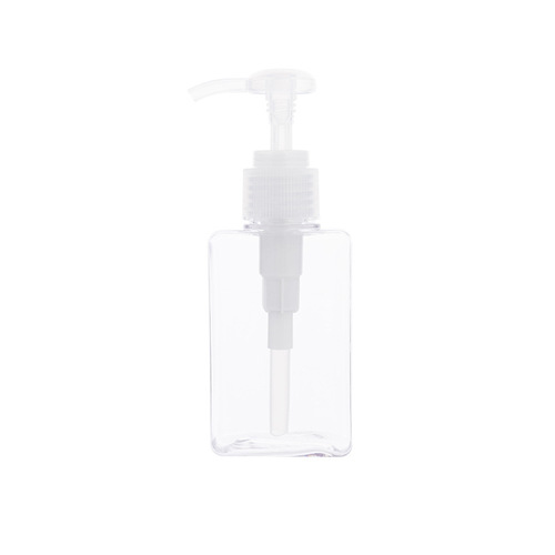 100ml PETG shampoo bath gel hand soap pressurized square bottle cosmetic refill lotion bottle