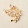 Alloy accessories butterfly symmetrical pearl hollow butterfly new jewelry accessories accessory accessories hair buns