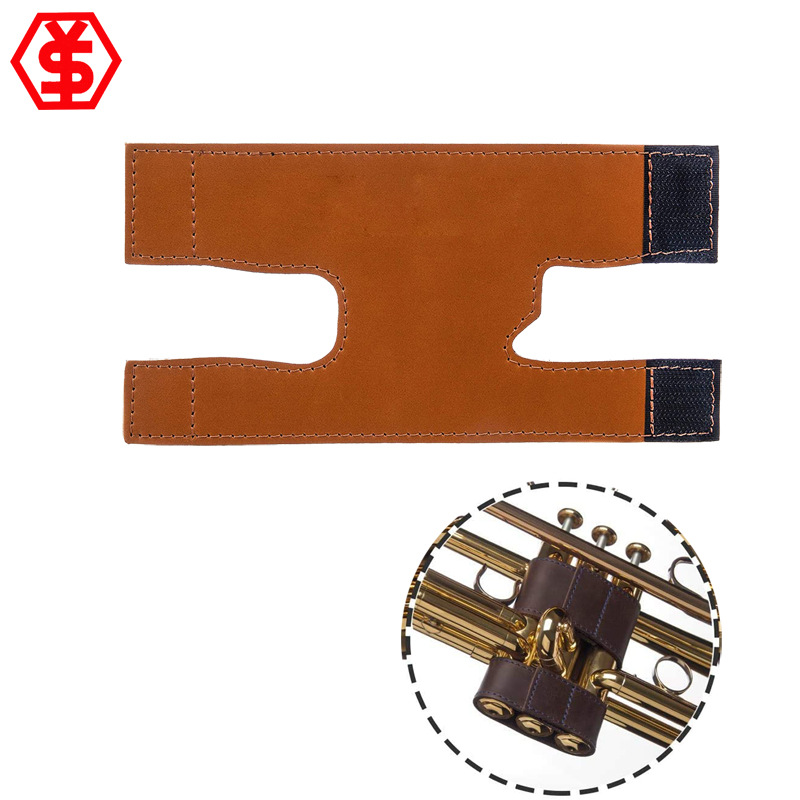 乐器小号气门活塞皮套配件魔术贴保护套小号护手皮套气门阀门皮套