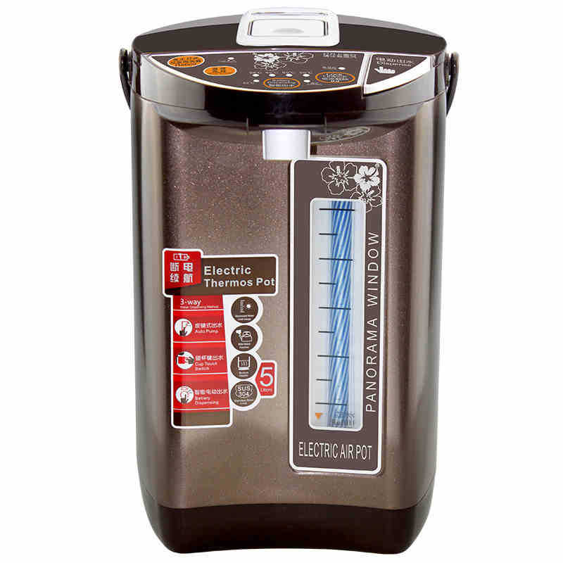 阿帕其電熱水瓶全自動保溫壹體燒水壺智能恒溫電熱開水瓶家用5L