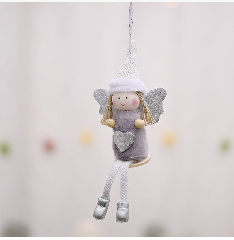 Christmas Ornament Sitting Posture Hanging Leg Angel Doll Pendant display picture 6