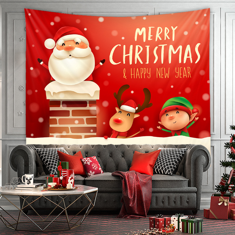 Fashion Christmas Series Tapestry Tree Home Decoration Background Cloth Wholesale Nihaojewelry display picture 23