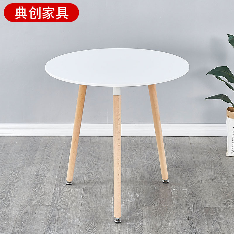 [삼각다리 원형테이블] 화이트 60*60*70