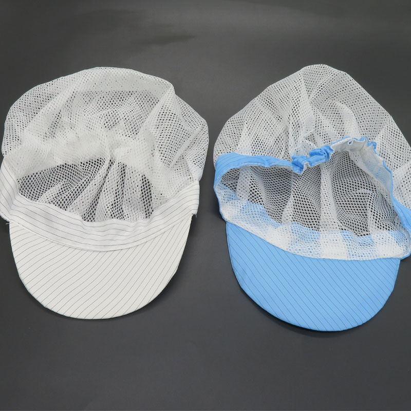 夏季工作帽 全网透气大工帽女士帽 防尘帽 防静电帽子